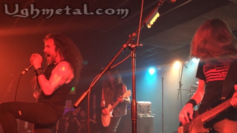 The one and only, Death Angel. (L to R: Vocalist Mark Osegueda, guitarist Ted Aguilar and bassist Damien Sisson)